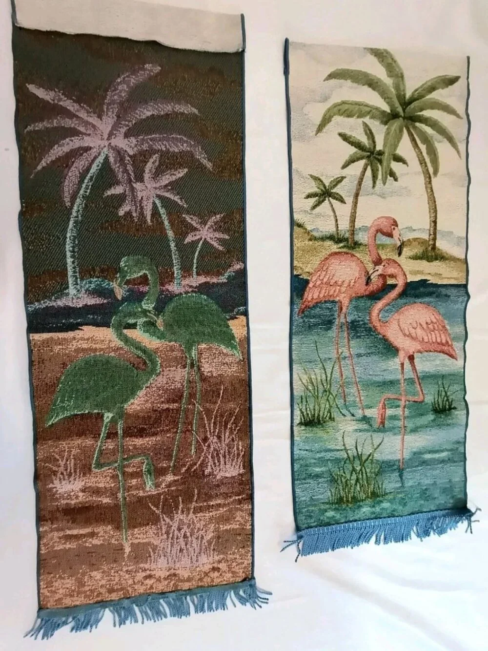 2-piece flamingo-design wall tapestry set 35
